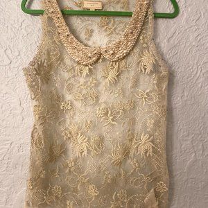 Moulinette Soeurs - Beaded/Lace Tank